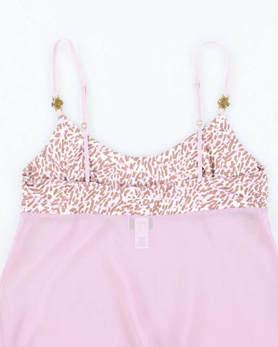 Vintage Y2k 00s La Senza Embroidered Mesh Cami - M