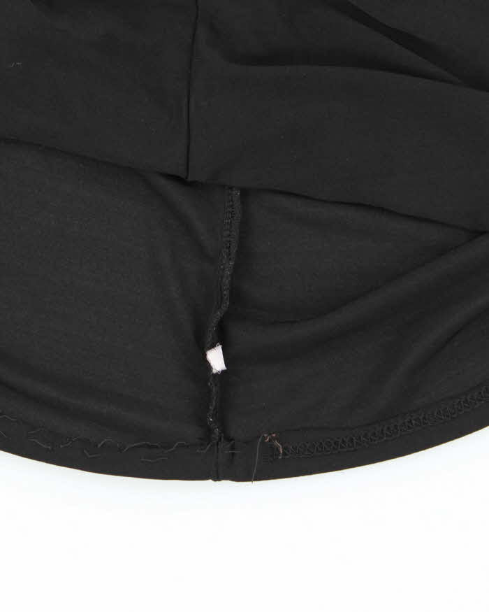 Vintage Y2k 00s Beaded Mesh Back Embroidered Top - S