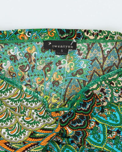 Vintage Y2k 00s Twenty One Beaded Halter Neck Top - S