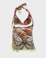 Vintage Y2k 00s O'lala Halter Neck Top - S