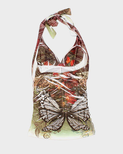 Vintage Y2k 00s O'lala Halter Neck Top - S