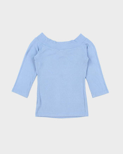 Vintage Y2k 00s Bebe Rhinestone Off The Shoulder Top - S