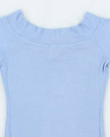 Vintage Y2k 00s Bebe Rhinestone Off The Shoulder Top - S