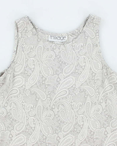 Vintage 90s Mixage Paisley Pattern Top - M