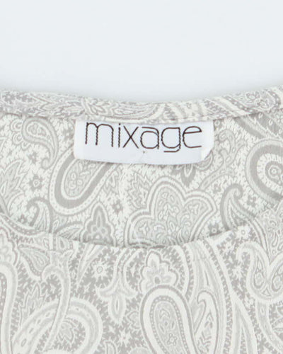 Vintage 90s Mixage Paisley Pattern Top - M