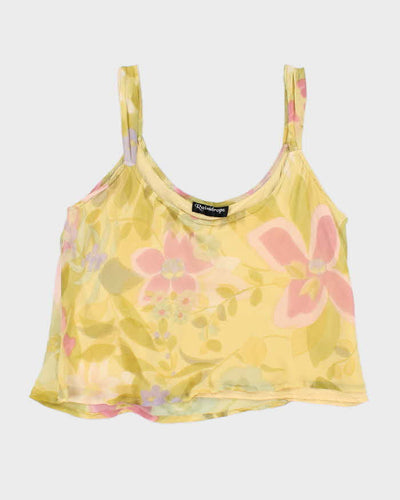 Vintage 90s Raindrop Floral Cami - L
