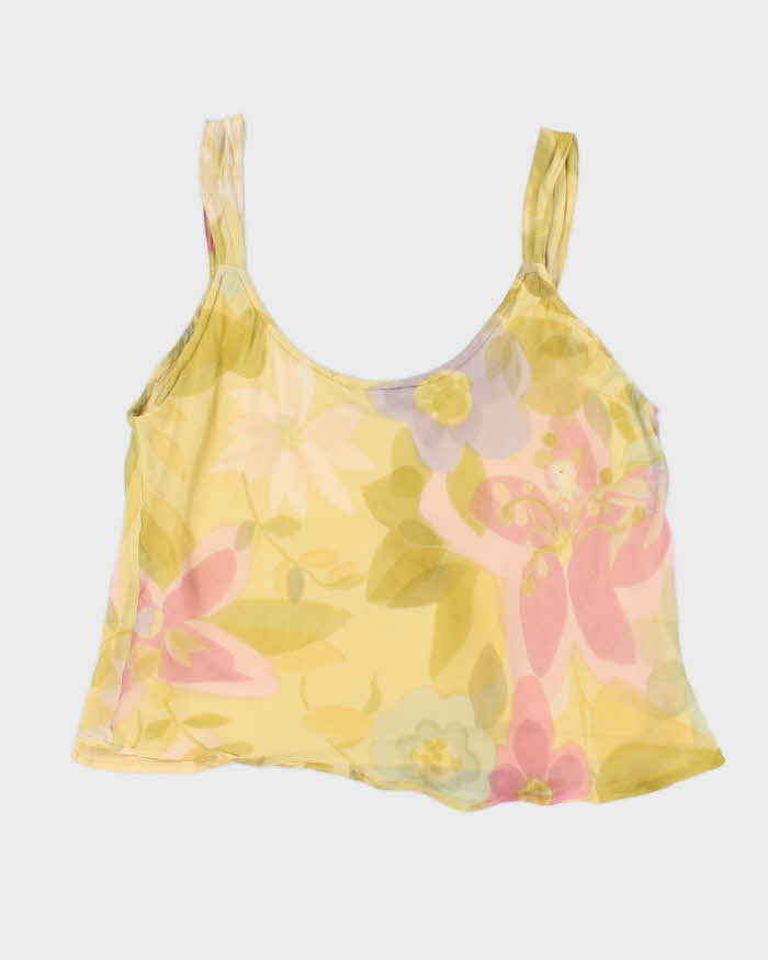 Vintage 90s Raindrop Floral Cami - L