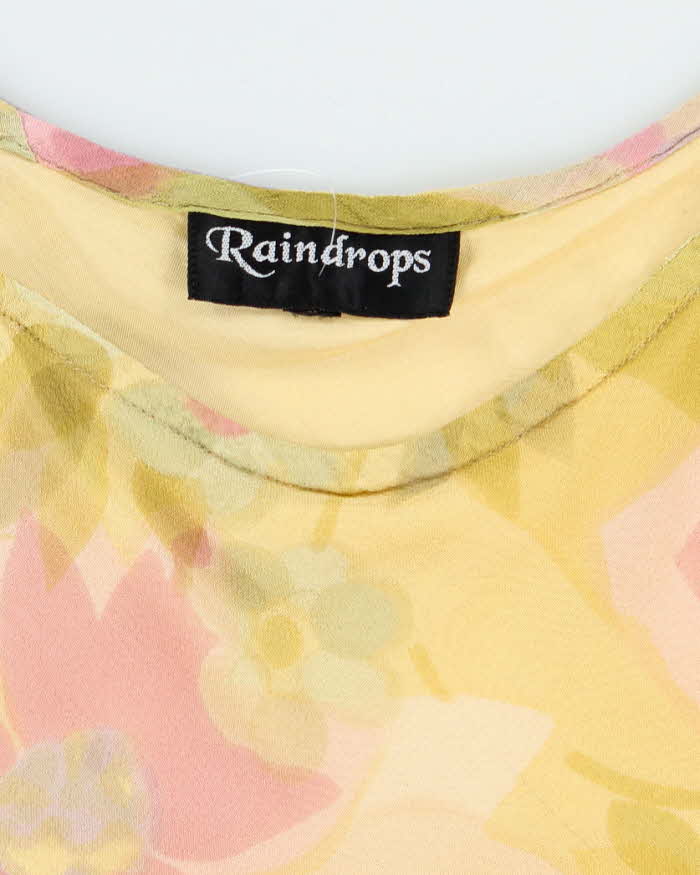 Vintage 90s Raindrop Floral Cami - L