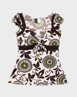 Vintage Y2k 00s Windsor Pattern Top - M