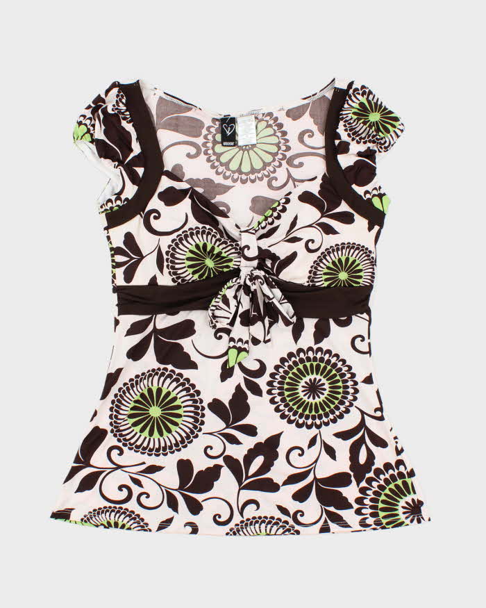 Vintage Y2k 00s Windsor Pattern Top - M