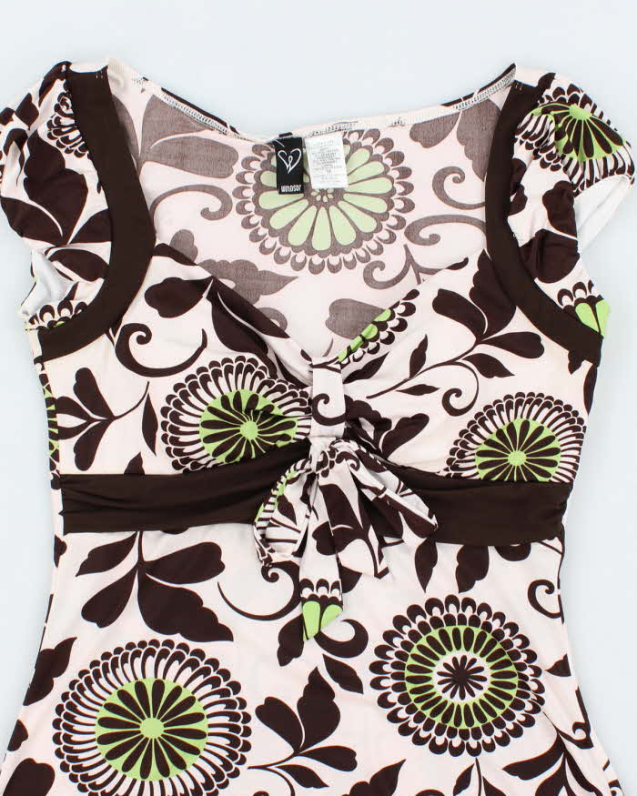 Vintage Y2k 00s Windsor Pattern Top - M