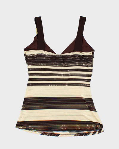 Vintage Y2k 00s Gidani Stripe Cami - S