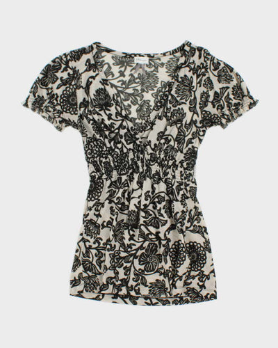 Vintage Y2k 00s Dynamite Mesh Top - S
