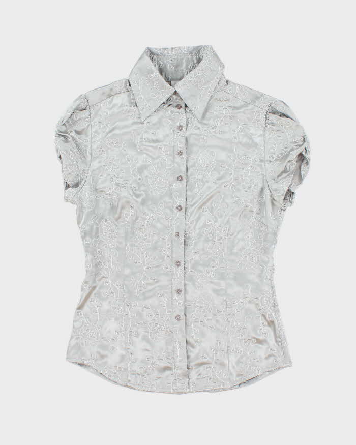 Vintage Y2k 00s Suzy Embroidered Blouse - M
