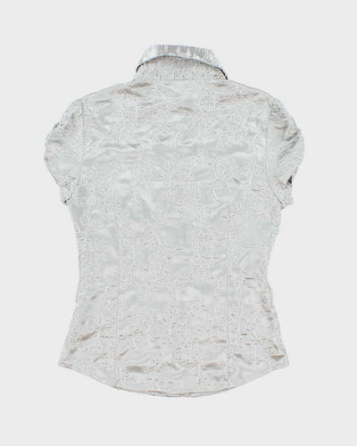 Vintage Y2k 00s Suzy Embroidered Blouse - M