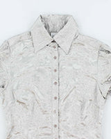 Vintage Y2k 00s Suzy Embroidered Blouse - M
