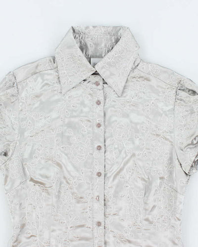 Vintage Y2k 00s Suzy Embroidered Blouse - M