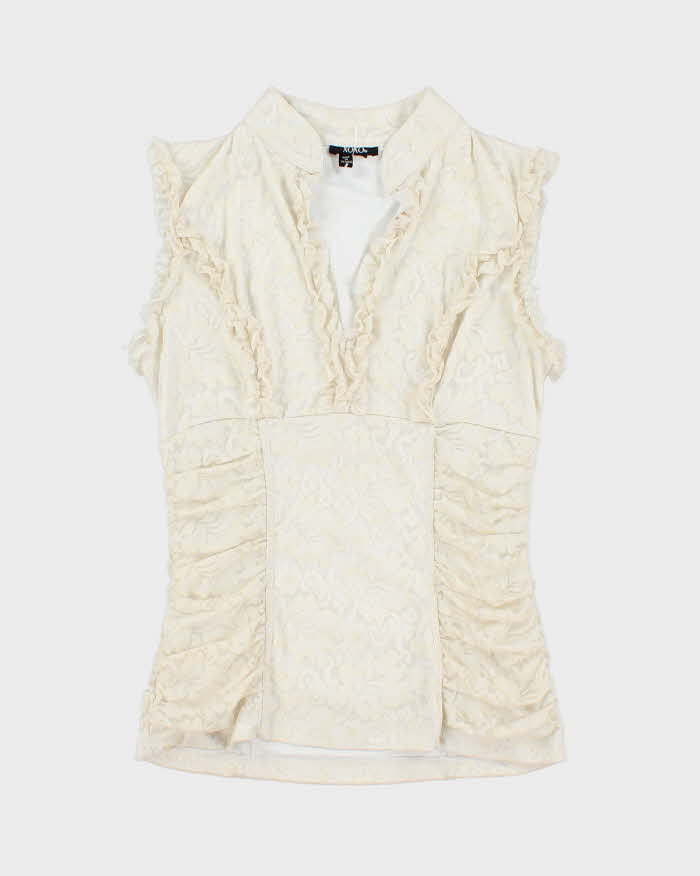 Vintage Y2k 00s XOXO Lace Top - S