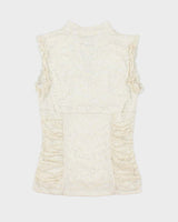 Vintage Y2k 00s XOXO Lace Top - S