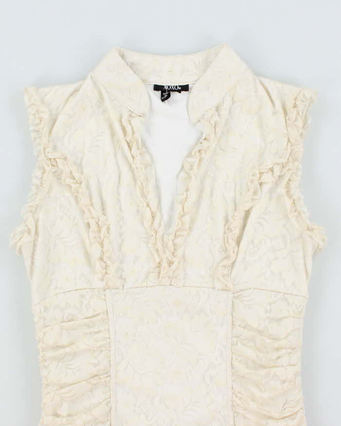 Vintage Y2k 00s XOXO Lace Top - S