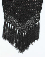 Vintage Y2k 00s Crochet Beaded Fringe Cami - S