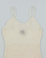 Vintage Y2k 00s Le Chateau Sequin Crochet Cami - S