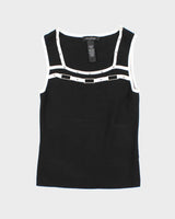 Vintage 90s 00s Cable &amp; Gauge Knit Cami - S