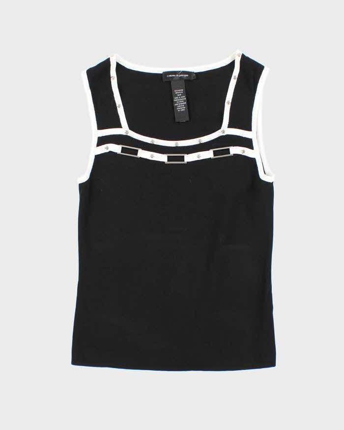Vintage 90s 00s Cable &amp; Gauge Knit Cami - S
