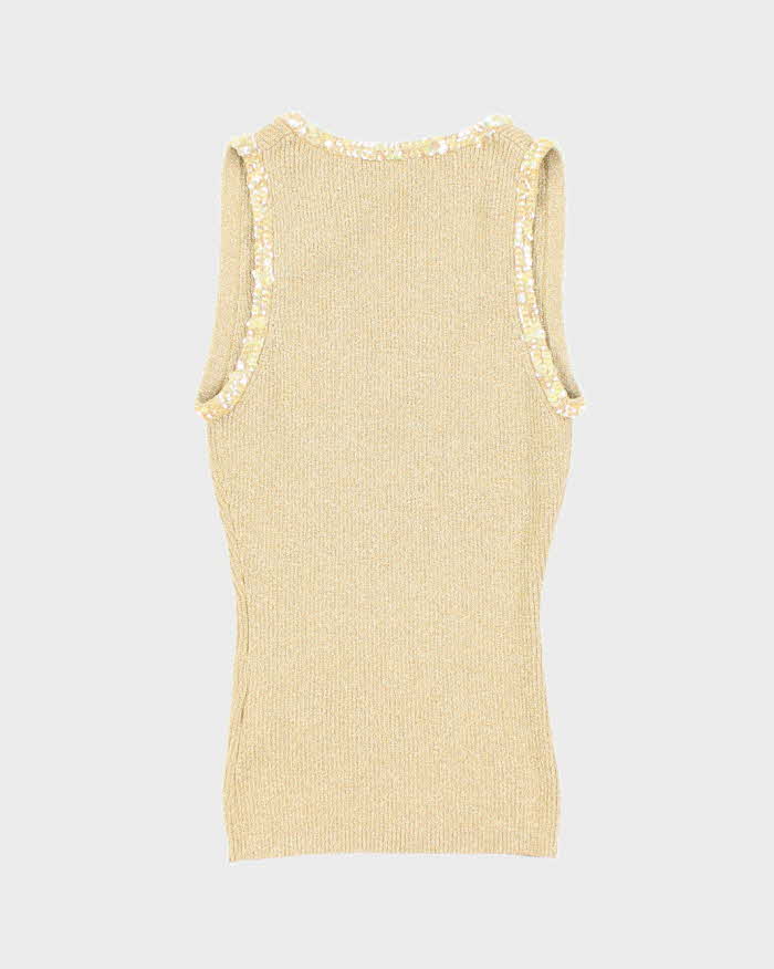 Vintage 90s Jacob Sequin Sparkly Knit Top - XS