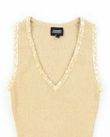 Vintage 90s Jacob Sequin Sparkly Knit Top - XS