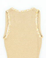 Vintage 90s Jacob Sequin Sparkly Knit Top - XS