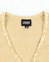 Vintage 90s Jacob Sequin Sparkly Knit Top - XS