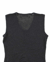 Vintage Y2k 00s Huafu Beaded Sheer Knit Top - S