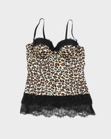 Vintage Y2k 00s Blush Leopard Print Cami - XS