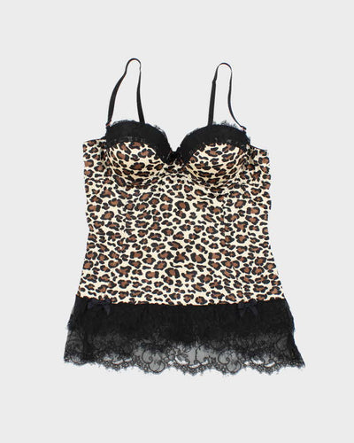 Vintage Y2k 00s Blush Leopard Print Cami - XS