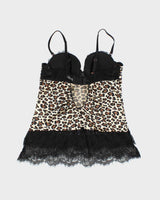 Vintage Y2k 00s Blush Leopard Print Cami - XS