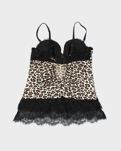 Vintage Y2k 00s Blush Leopard Print Cami - XS