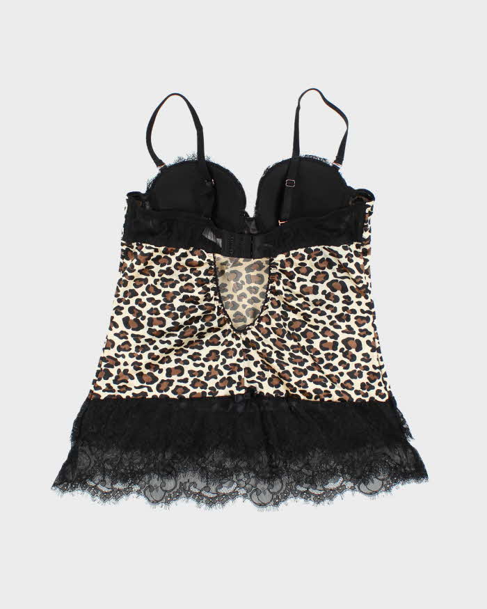 Vintage Y2k 00s Blush Leopard Print Cami - XS