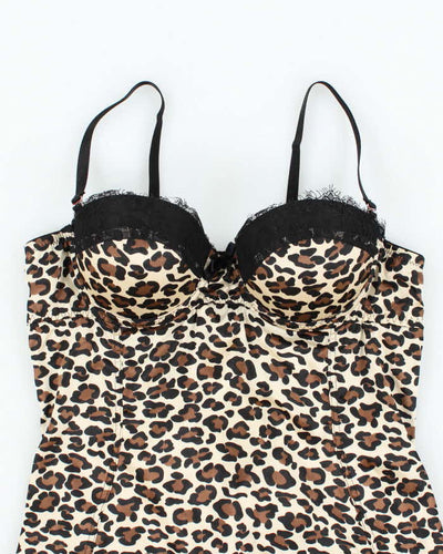 Vintage Y2k 00s Blush Leopard Print Cami - XS