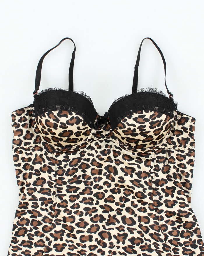 Vintage Y2k 00s Blush Leopard Print Cami - XS