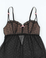Vintage Y2k 00s Betsey Johnson Mesh Cami - S