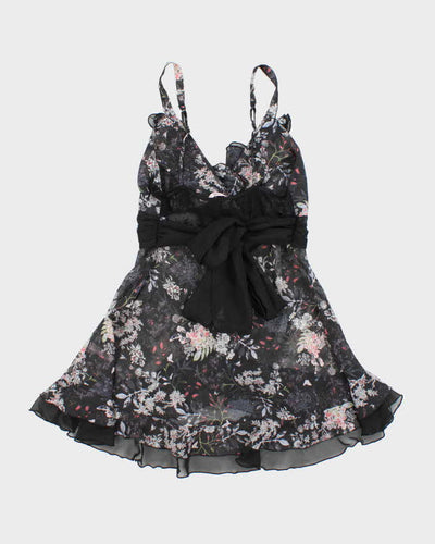 Vintage Y2k 00s La Vie En Rose Floral Cami - S
