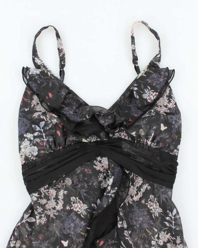 Vintage Y2k 00s La Vie En Rose Floral Cami - S