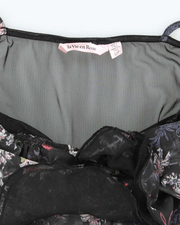 Vintage Y2k 00s La Vie En Rose Floral Cami - S