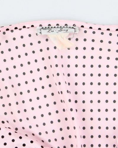 Vintage 90s 00s Lu-Say Polka Dot Cami - L