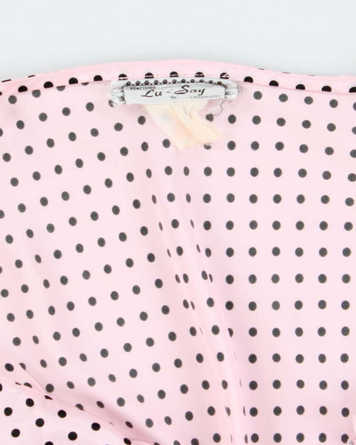 Vintage 90s 00s Lu-Say Polka Dot Cami - L