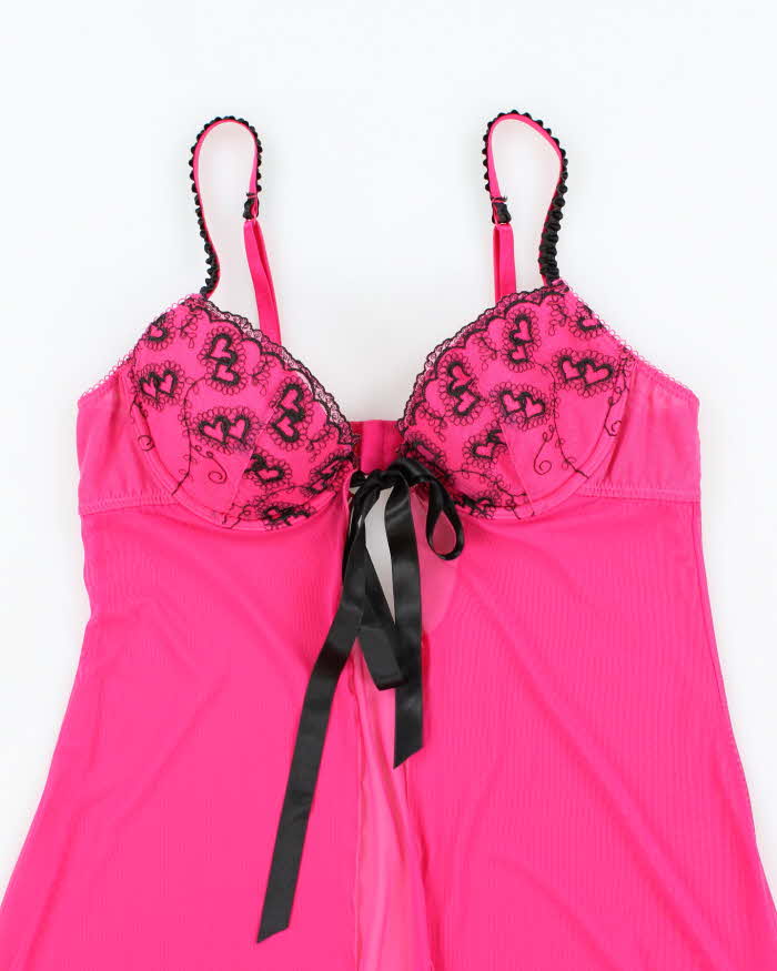 Vintage Y2k 00s Evie Mesh Tie Front Cami - S