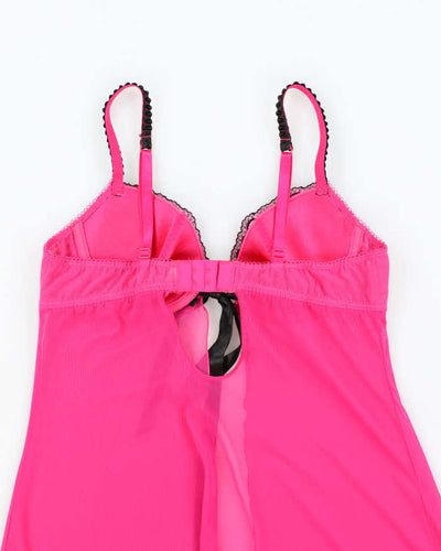 Vintage Y2k 00s Evie Mesh Tie Front Cami - S