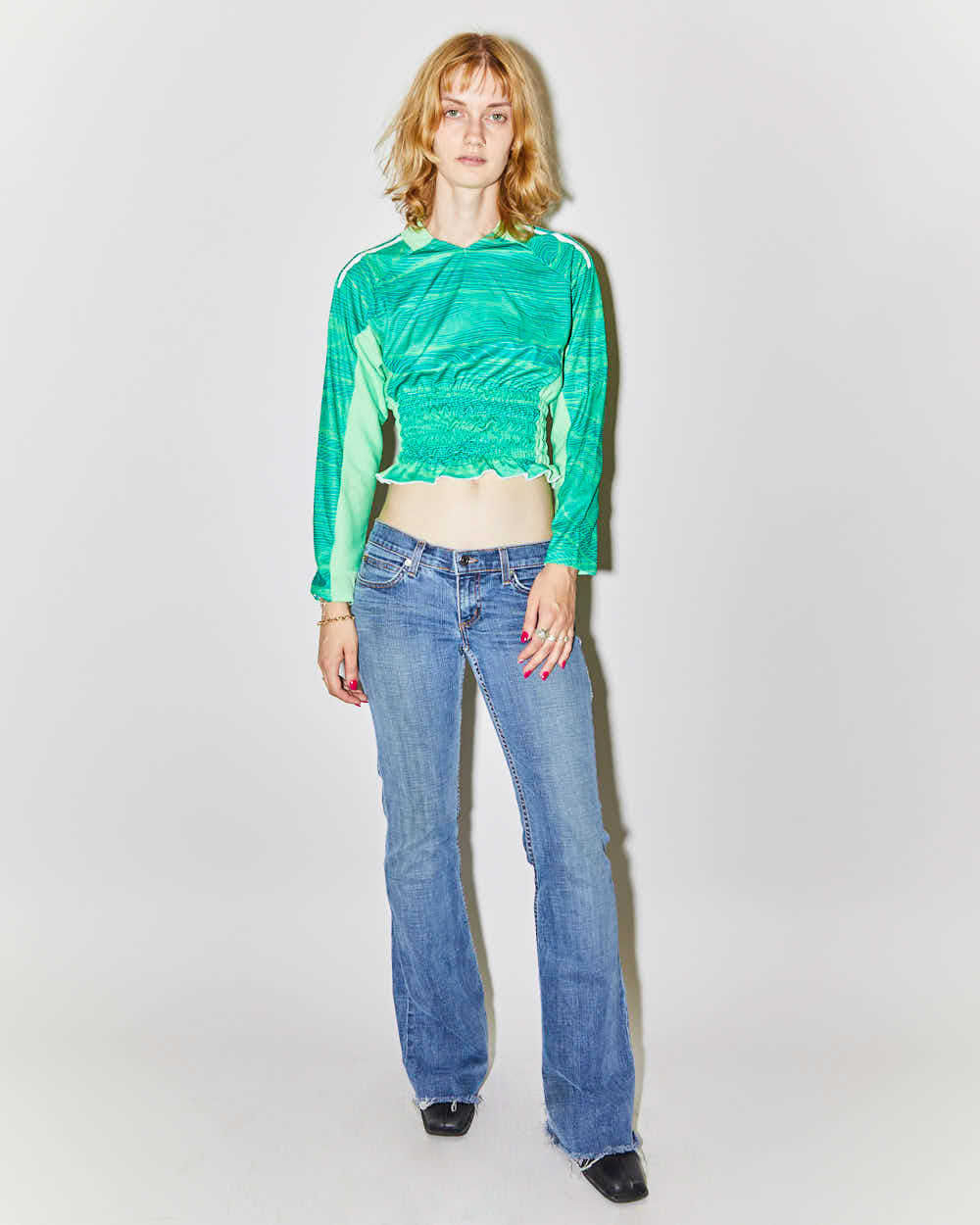 Rokit Originals Rework Sporty Spice Shirring Tee - M