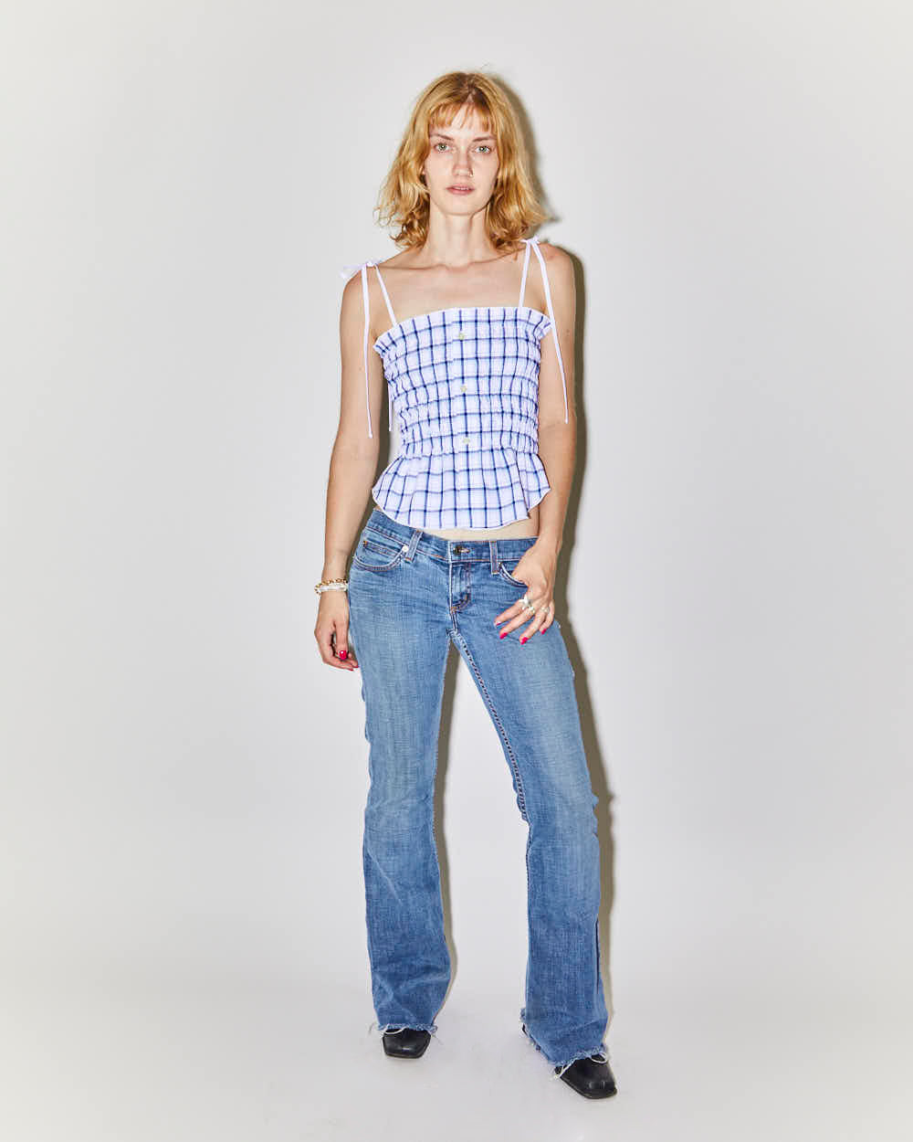 Rokit Originals Rework Blossom Shirring Cami - S